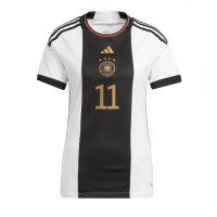 Koszulka piłkarska Niemcy Mario Gotze #11 Strój Domowy dla kobiety MŚ 2022 tanio Krótki Rękaw